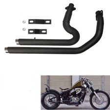 Black Shortshots Exhaust Pipe System For Honda Shadow Steed 600 VLX600/400 VT600 picture