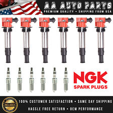 6x Performance Ignition Coil & NGK Spark Plug for Allure CTS SRX Traverse UF375 picture