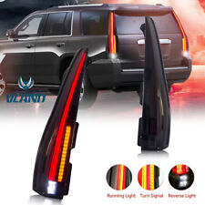 Pair Smoked Tinted LED Tail Lights For 07-14 Chevy Tahoe Suburban 1500 GMC Yukon picture