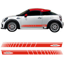 2X for Mini Cooper R56 F56 Side Stripes Graphics Decal John Cooper Works Sticker picture