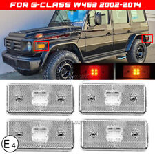 F&R LED Side Marker Light Clear For 2002-14 Mercedes-Benz W463 G500 G550 G-Class picture
