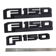 3pcs OEM F150 XLT Emblems Fender Badges 3D for F-150 XLT  Black Genuine New picture