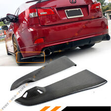 FOR 06-13 LEXUS IS250 IS350 ISF CARBON FIBER REAR BUMPER LOWER SIDE APRON SPATS picture