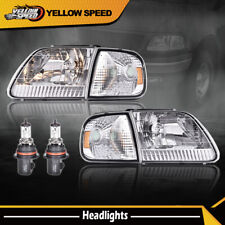 Clear Corner Headlights Chrome Housing Fit For Ford 97-03 F150 97-02 Expedition picture