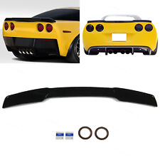 Fits 2005-2013 Chevrolet Corvette C6 Glossy Black Trunk Wing Spoiler H Style picture