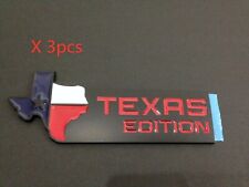 3 XL Texas Edition Emblem Badge for 150 Tailgate Matte Black / Red picture
