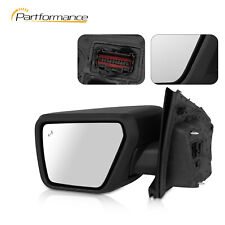 Driver Left Side Door Mirror Power Heat W/ BSM M-Folding For 2021-23 Ford F-150 picture
