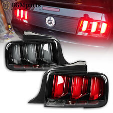 Smoked LED Tube Sequential Signal Tail Lights Lamps For 2005-2009 Ford Mustang picture
