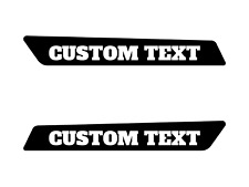 CUSTOM TEXT Made to Order Saddlebag Latch Inserts for Harley Touring 2014+. picture