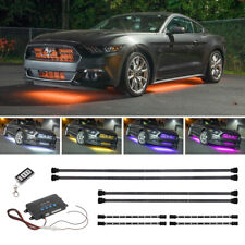 LEDGlow 4pc Million Color Underglow Car LED Light Kit w 4pc LED Footwell Lights picture