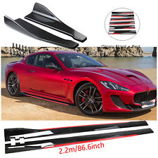 For Maserati Gran Turismo Glossy Black Red Side Skirt Rear Bumper Chin Lip Spats picture