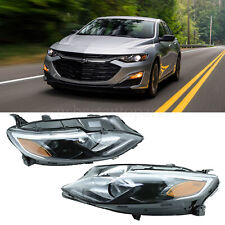 Pair Halogen Headlights Headlamps W/Bulb Left Right For Chevy Malibu 2019-2021 picture