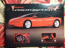 1991 Pontiac Protosport4 Concept Original 1-page Car Brochure Leaflet Data Card picture