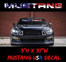 Ford Mustang Patriotic USDM Windshield Banner Decal Sticker Graphic V6 GT PMP  picture
