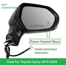 Side Mirror for Toyota Camry 18-24 Power Heated Turn Lamp Right Passenger Side picture