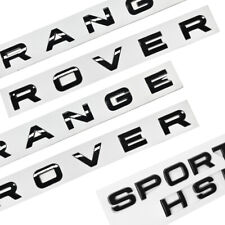 3x Gloss Black Front Hood Rear Liftgate Emblem For RANGE ROVER SPORT HSE Letters picture