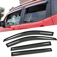 Sun Rain Guard Vent Shade Deflector Window Visors 4pcs For 14-20 Jeep Cherokee picture