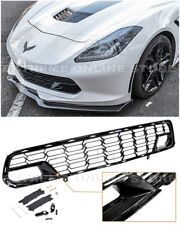 For 14-19 Corvette C7 With Camera | Z06 PAINTED CARBON FLASH Front Bumper Grille picture