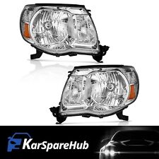 Headlights For 2005-2011 Toyota Tacoma Chrome Housing  HeadLamps Left & Right picture