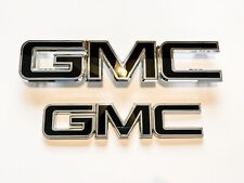 2pc for 2015-19 GMC Sierra 1500 2500HD 3500HD GM Grille Tailgate Emblem 84395038 picture