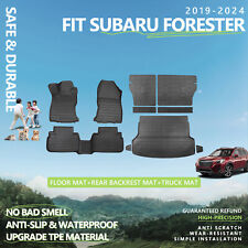For 2019-2024 Subaru Forester Cargo Liners Trunk Mat Backrest Mats Anti-Slip picture