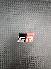 THIN stainless Toyota Gazoo Racing Genuine GR Emblem Badge Grill JDM OEM Brushed picture