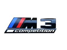 Fit For BMW M3 Competition Gloss Black Style Rear Trunk Emblem Badge M Sticker picture