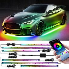 6Pc Car RGB LED Underglow Light Smart Neon Accent Strips Kit Dream Color Chasing picture
