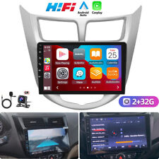 FOR 2011-2019 HYUNDAI ACCENT CARPLAY ANDROID 13 CAR STEREO RADIO GPS NAVI 2+32GB picture
