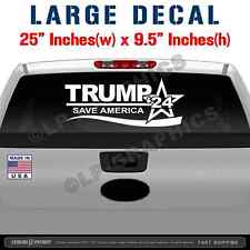 TRUMP 2024 Save America Decal usa patriotic car truck window sticker maga 2a picture