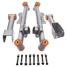4Pcs Rear Upper & Lower Tubular Control Arms For Ford Mustang 1979-2004 Gray picture