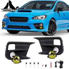 Yellow Fog Lights For 2018-2021 Subaru WRX STI Left+Right Sides Lamps Wiring Kit picture