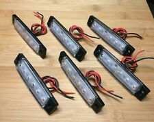 6 Large Super Bright 12 volt Waterproof Cool White LED Utility Lights picture