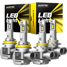 4x AUXITO 9005+H11 Combo LED Headlight Kits 200W High/Low Beam Bulbs 6000K White picture