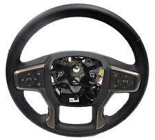 OEM 19-23 Chevy Silverado Tahoe Suburban GMC Black Copper Leather Steering Wheel picture