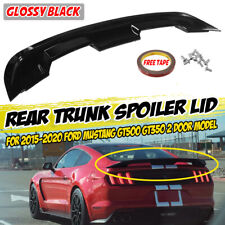 GT500 GT350 Style Rear Trunk Spoiler Wing Black For Ford Mustang Coupe 2015-2023 picture