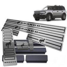 Stainless Steel Kit Door Sill + Pedals + Foot Rest and vinyl Ford Bronco Sport picture