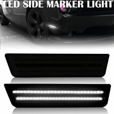 2x Smoke Side Led Lens Marker Light 2008-2014 for Dodge Challenger Front White picture