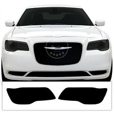 Fits 2011-2022 Chrysler 300 Headlight Head Light Overlay Tint Cover Sticker picture