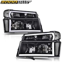 Headlights Assembly Fit for 2004-2012 GMC Canyon/Chevy Colorado Bumper Lights 4X picture