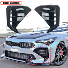 For KIA Stinger 2017-2023 Glossy Black Front Bumper Vent Hole Cover Body Kit picture