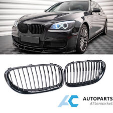 For 2008-2012 BMW 7er F01 Front Kidney Grille Grill Gloss Black Single Slats picture