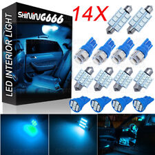 14Pcs Ice Blue LED Light Interior Package for T10 31mm Map Dome License Plate picture