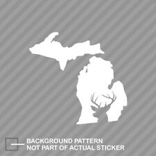 Michigan Deer State Sticker Decal Vinyl buck hunt hunting rifle MI picture