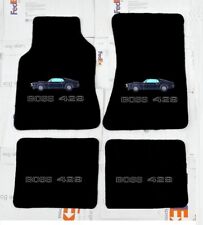 For Ford Mustang 429 Boss Floor Mats carpet Black embroidery mustang silhouette picture