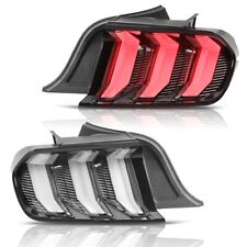 Euro Style LED Tail Light Sequential Turn Signal for 2015-2022 Ford Mustang Pair picture