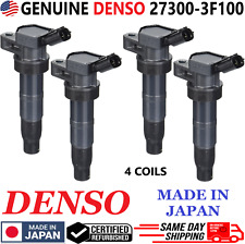 GENUINE DENSO x4 Ignition Coils For 2008-2017 Hyundai & Kia I4 V8, 27300-3F100 picture