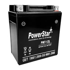 PowerStarÃÂ® YTX7L-BS 12V 6AH Sealed AGM Battery for Motorcycle-2YR Warranty picture