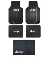 New 5pc JEEP Elite Front Rear Cargo Car Truck All Weather Rubber Floor Mats Set picture