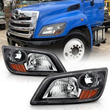 For 06-14 Hino 238 258 268 338 / 06-10 145 165 185 Headlight Factory Style Black picture